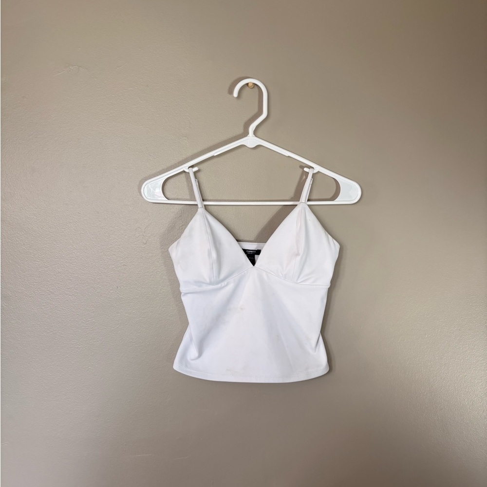 Express Padded Triangle Crop Top